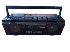 Hitachi TRK 3D2E Boombox Super Woofer Radio. For parts or repairs 