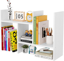 Wood desktop bookshelf - desktop,