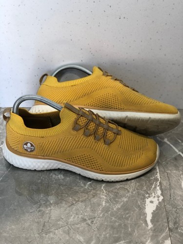 Rieker sneaker womens mustard - womens,