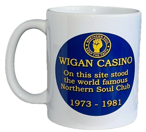 Wigan casino plaque mug - wigan,
