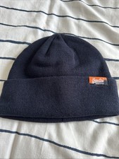 Superdry Men's Blue Acrylic Beanie Hat