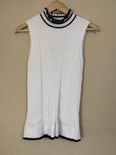 F&F White Crew Neck Sleeveless