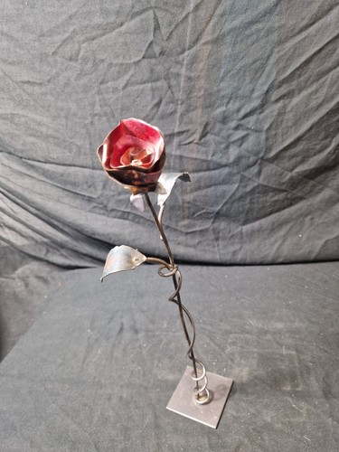 Handcrafted metal rose - handcrafted,