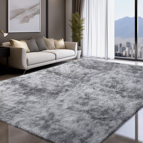 Large shag area fluffy rugs - large,