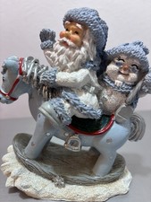 Santa And Snowman On Rocking