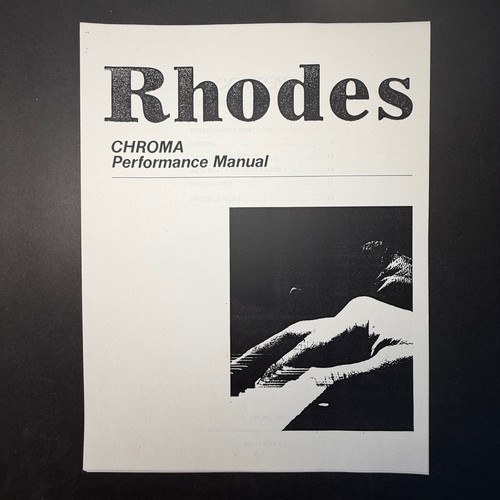 Vintage fender rhodes chroma - vintage,