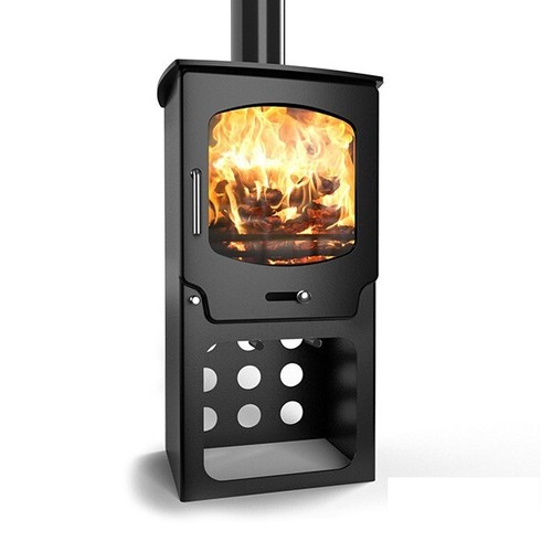 Wood burning log - burning, burner