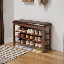 Shoe Bench with Leather