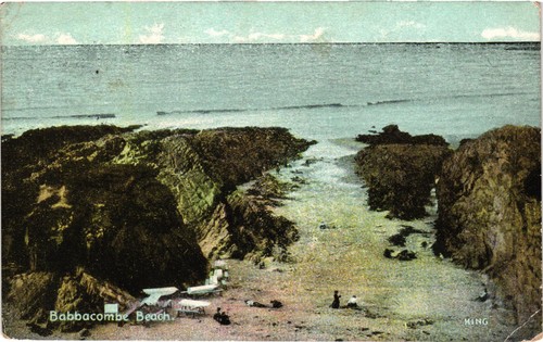 Babbacombe bay postcard - babbacombe,