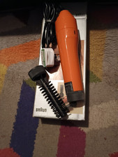 Braun Hot Air Styler 700W Round Styler Curling Brush Set 1 Attachments Vintage