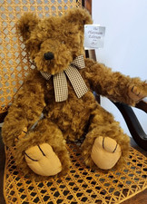 Vintage Russ Teddy Bear  Oswald Platinum Edition 46cm Jointed Cord Pads Toy 0076