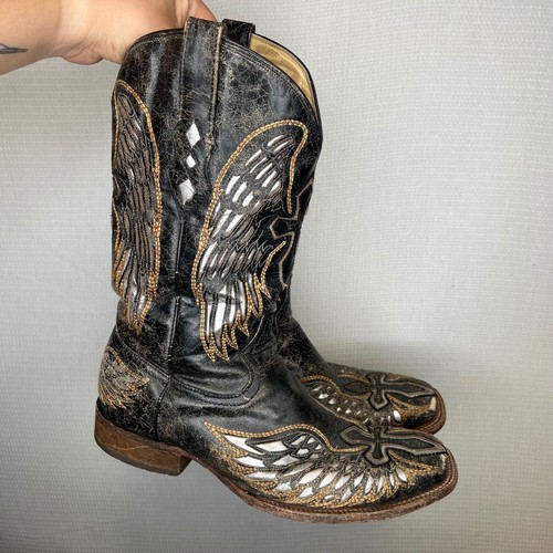Corral womens black distressed - corral,