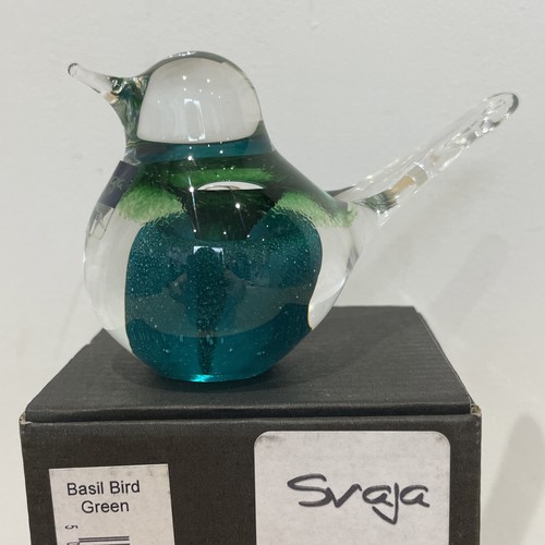 Svaja hand blown basil bird - svaja,