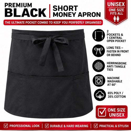 Money belt work apron - money, zip