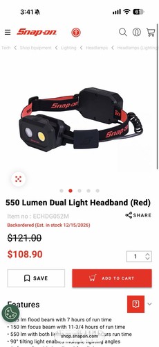 Snap tools 550 lumen - tools,