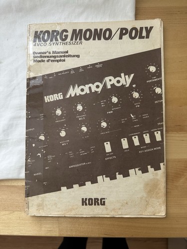 1980s korg mono poly owner - korg, mono/poly
