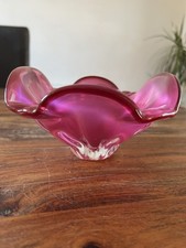 VINTAGE MURANO STYLE CRANBERRY