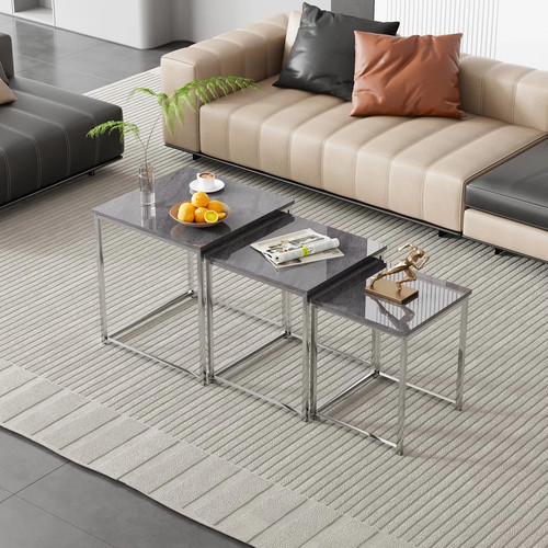 Nest tables set 3 white - of,