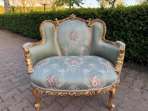 Settee french louis xvi 1950 - settee,