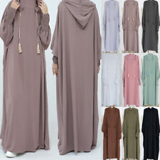 Women Muslim Abaya Jilbab Islamic Dubai Kaftan Maxi Prayer Baggy Dress PLUS SIZE