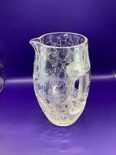 Crackle Glass Pitcher Koloman