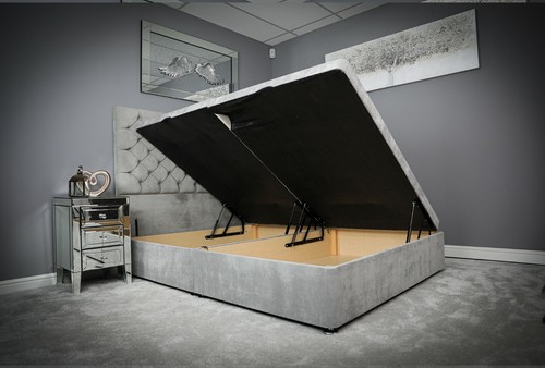 Modern upholstered ottoman - upholstered,