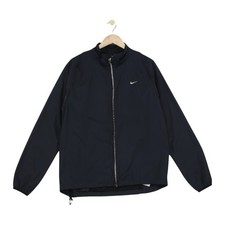 Nike Clima-Fit Track Jacket Mens Size XL Black Convertible Full Zip Fitness