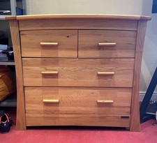 mamas and papas ‘Ocean’ Solid Oak Chest of Drawers / Changer