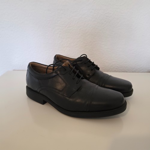 Clarks men black leather - clarks, cap