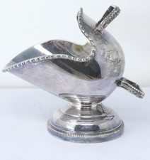Coal Scuttle Sugar Bowl Silver