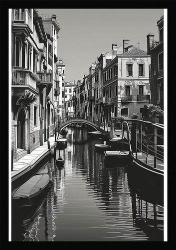 Intimate venice canals framed - canals,