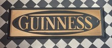 Large Wooden Vintage Guinness Sign From Pub