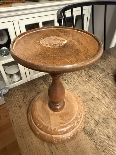 Vintage wooden pedestal - vintage,