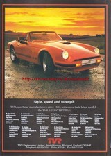 TVR S Convertible Car 1988 Magazine Advert #3354