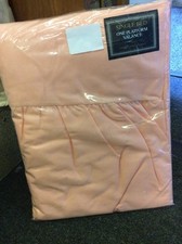 PEACH SINGLE PLATFORM VALANCE Unused Peach Single Bed