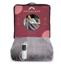 Dreamland 16707 Snuggle Up Large Heated Throw with 6 Heat Settings Grey