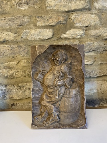 Vintage hand carved wood - vintage, wall