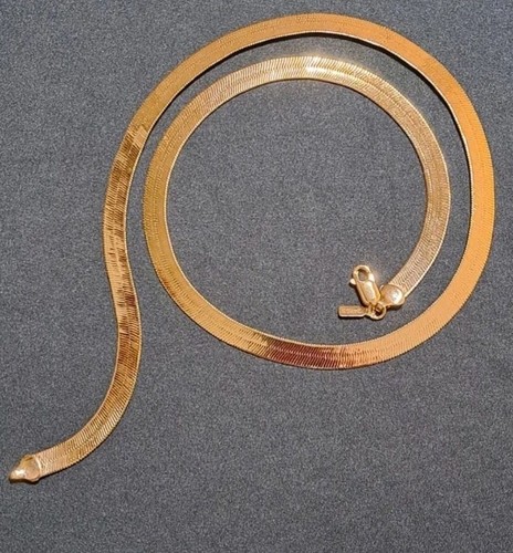 24k gold bonded herringbone - bonded,