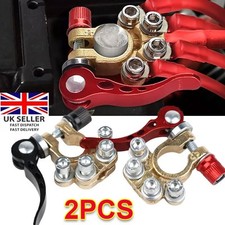 2X 12V Battery Terminals Connectors Clamps Quick Release For Caravan Car Van NEW