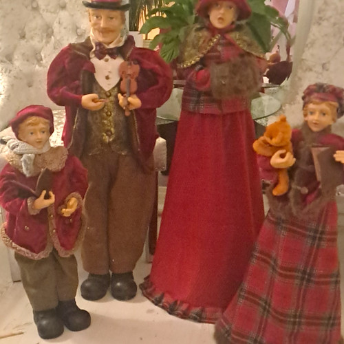 Set victorian christmas - of,
