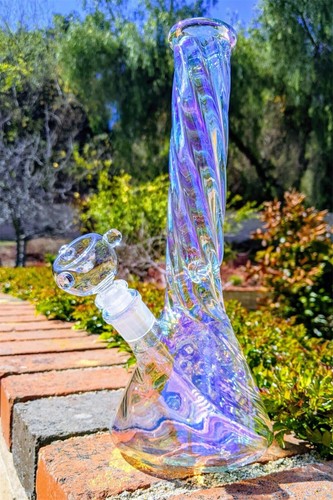 Glass bong rainbow - 12",