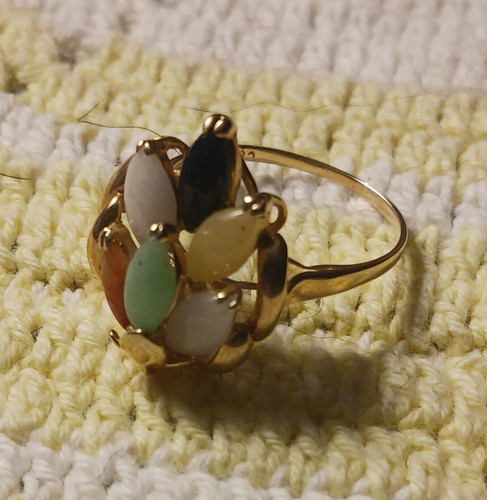 Vintage multi color cabochon - vintage, multi-color