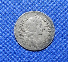 1679 maundy fourpence - fourpence, charles