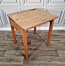 Vintage school desk - vintage, wooden