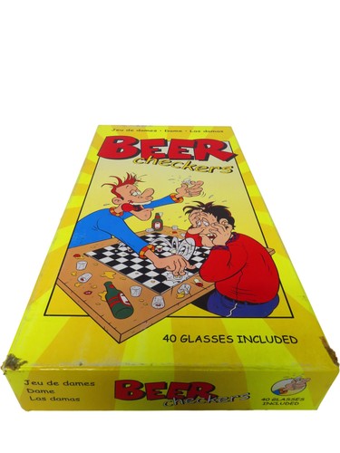 Beer checkers drinking game - beer,