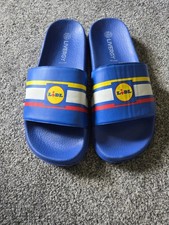 Lidl Flip Flops Size 8 Sliders Blue