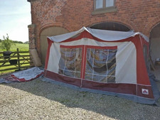 Dorema Sirocco Red Awning Size 6 775-800 cm + Alloy Poles 'SPARES/REPAIRS'