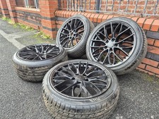 ?Bmw style 405m 18 inch Alloy Wheels with MATCHING NEW TYRES 7m+ 1/3/4 Series