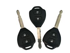 3 x Toyota 2  button with LED keys, fobs, remote, MR2634 Avensis, Yaris, Auris