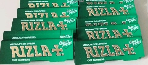100 booklets rizla green - booklets,